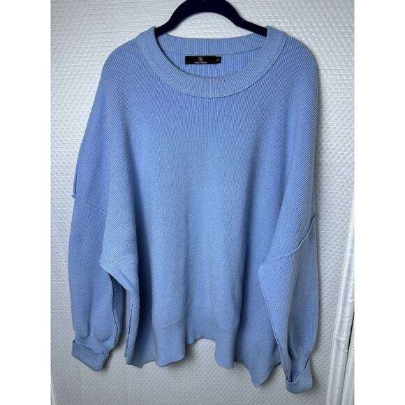 Amazon Streetwear Women’s Sweater Blue Size XL Viscose Polimide Lillusory - Picture 8 of 11